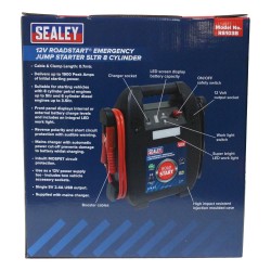 Sealey Road Start Jump Starter Up To 5.0L 12v